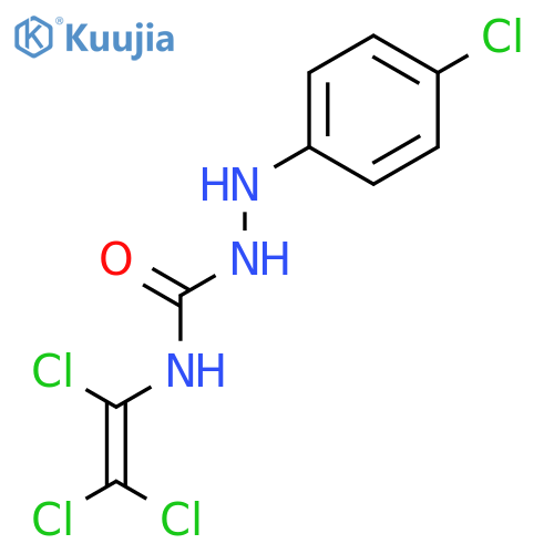 Hydrazinecarboxamide, 2-(4-chlorophenyl)-N-(trichloroethenyl)- structure