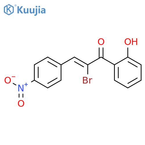 2-PROPEN-1-ONE, 2-BROMO-1-(2-HYDROXYPHENYL)-3-(4-NITROPHENYL)-, (Z)- structure