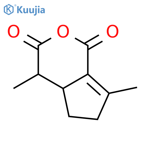 4,7-Dimethyl-4,4a,5,6-tetrahydrocyclopenta[c]pyran-1,3-dione structure