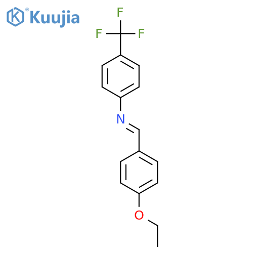BENZENAMINE, N-[(4-ETHOXYPHENYL)METHYLENE]-4-(TRIFLUOROMETHYL)- structure