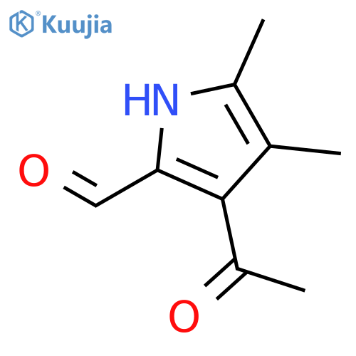 1H-PYRROLE-2-CARBOXALDEHYDE, 3-ACETYL-4,5-DIMETHYL- structure