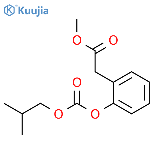 Methyl (2-{[(2-methylpropoxy)carbonyl]oxy}phenyl)acetate structure