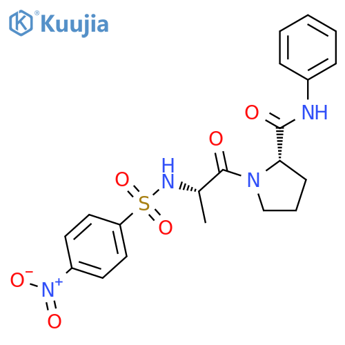 L-Prolinamide, N-[(4-nitrophenyl)sulfonyl]-L-alanyl-N-phenyl- structure