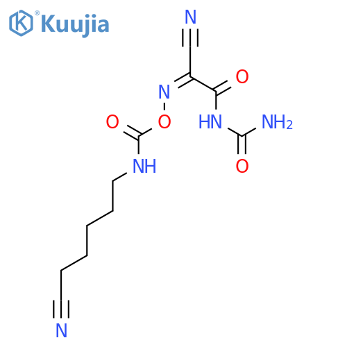 6-OXA-2,5,8-TRIAZATRIDEC-4-ENAMIDE, 4,13-DICYANO-3,7-DIOXO- structure
