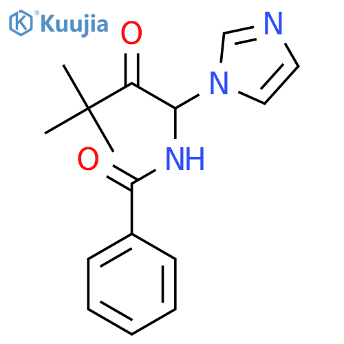 N-(1-(1H-Imidazol-1-yl)-3,3-dimethyl-2-oxobutyl)benzamide structure
