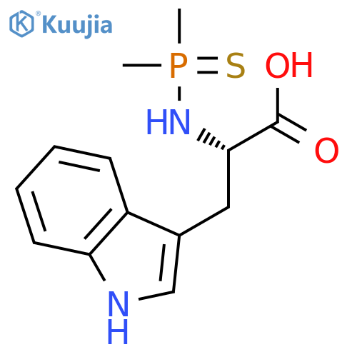 N-(Dimethylphosphorothioyl)-L-tryptophan structure