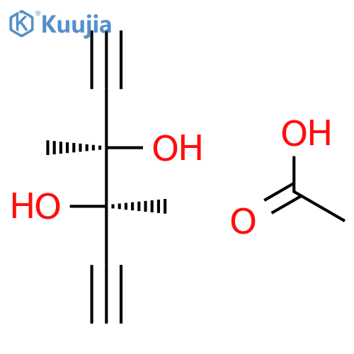 1,5-HEXADIYNE-3,4-DIOL, 3,4-DIMETHYL-, MONOACETATE, (R*,R*)- structure