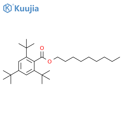 Benzoic acid, 2,4,6-tris(1,1-dimethylethyl)-, nonyl ester structure