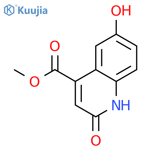 4-Quinolinecarboxylic acid, 1,2-dihydro-6-hydroxy-2-oxo-, methyl ester structure