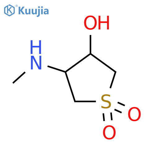 3-hydroxy-4-(methylamino)-1lambda6-thiolane-1,1-dione structure