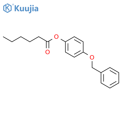 Hexanoic acid,4-(phenylmethoxy)phenyl ester structure