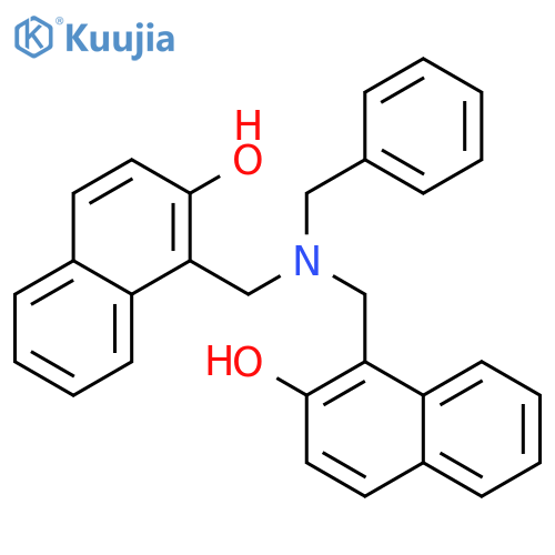 1-[[benzyl-[(2-hydroxynaphthalen-1-yl)methyl]amino]methyl]naphthalen-2-ol;hydrochloride structure