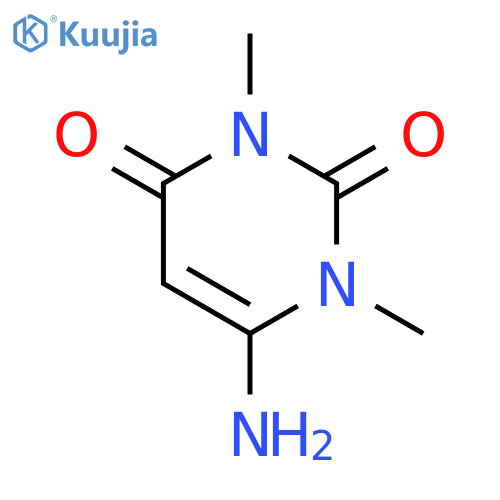 6-amino-1,3-dimethyl-1,2,3,4-tetrahydropyrimidine-2,4-dione structure