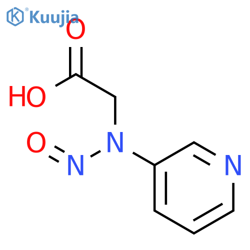2-[nitroso(pyridin-3-yl)amino]acetic Acid structure
