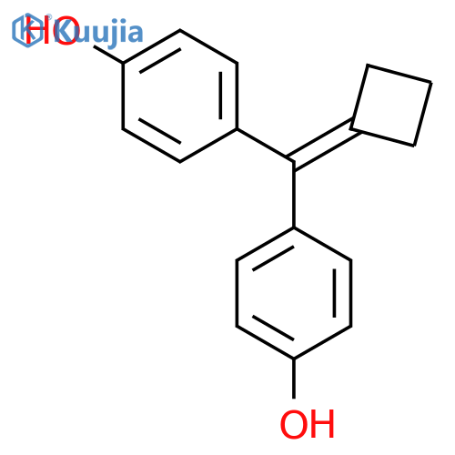 PHENOL, 4-[CYCLOBUTYLIDENE(4-HYDROXYPHENYL)METHYL]- structure