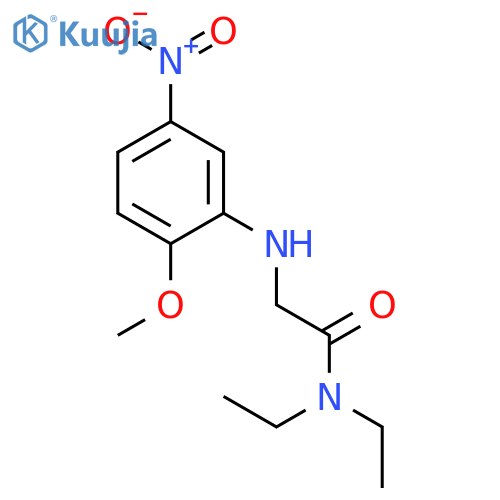 Acetamide, N,N-diethyl-2-[(2-methoxy-5-nitrophenyl)amino]- structure