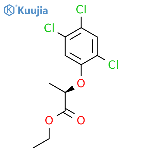 Propanoic acid, 2-(2,4,5-trichlorophenoxy)-, ethyl ester, (R)- structure