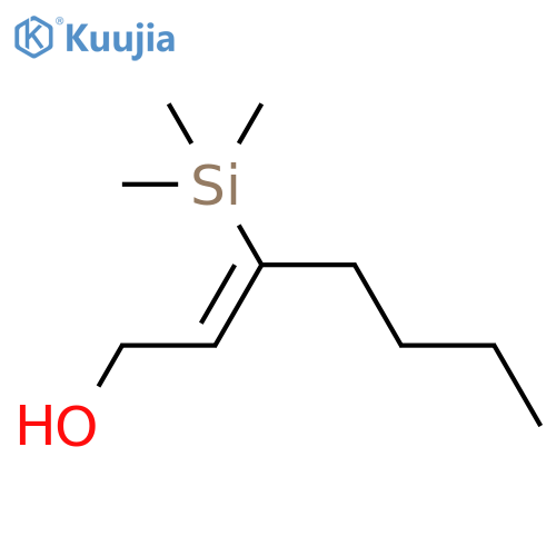 2-Hepten-1-ol, 3-(trimethylsilyl)-, (2Z)- structure