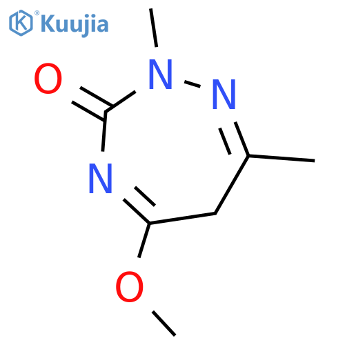 3H-1,2,4-Triazepin-3-one, 2,6-dihydro-5-methoxy-2,7-dimethyl- structure
