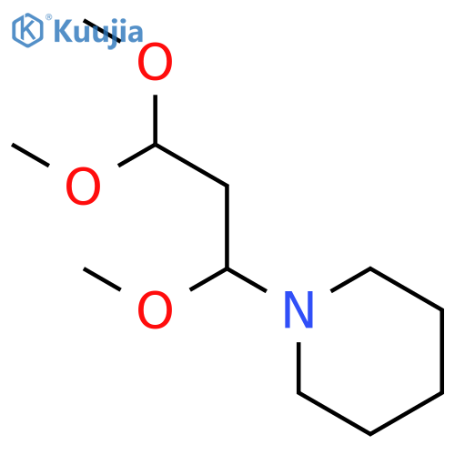 Piperidine, 1-(1,3,3-trimethoxypropyl)- structure