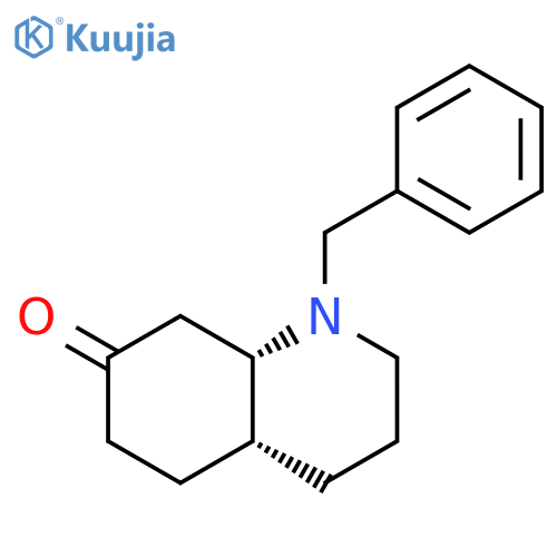 7(1H)-QUINOLINONE, OCTAHYDRO-1-(PHENYLMETHYL)-, CIS- structure