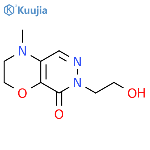 7-(2-hydroxyethyl)-4-methyl-3,4-dihydro-2H-pyridazino[4,5-b][1,4]oxazin-8(7H)-one structure
