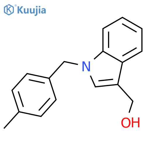 [1-(4-methylbenzyl)-1H-indol-3-yl]methanol structure