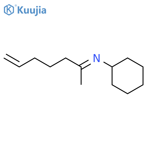 Cyclohexanamine, N-(1-methyl-5-hexenylidene)- structure