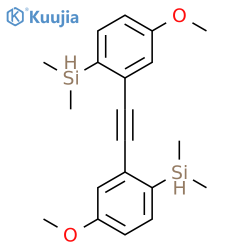 SILANE, [1,2-ETHYNEDIYLBIS(4-METHOXY-2,1-PHENYLENE)]BIS[DIMETHYL- structure