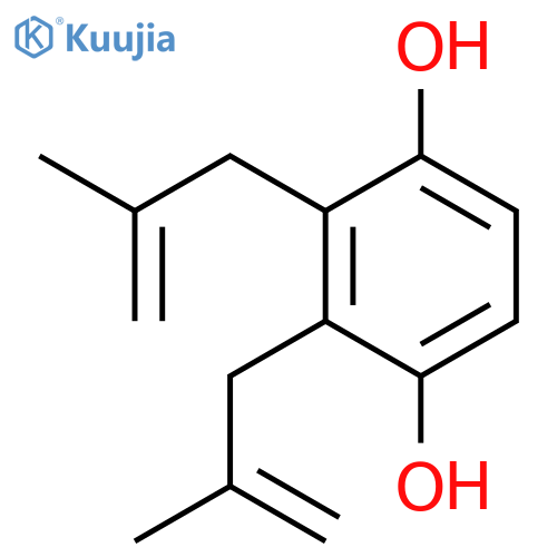1,4-Benzenediol, 2,3-bis(2-methyl-2-propenyl)- (9CI) structure