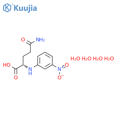 N~2~-(3-Nitrophenyl)-L-glutamine--water (1/4) structure