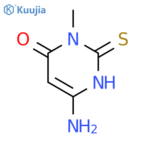 4(1H)-Pyrimidinone, 6-amino-2,3-dihydro-3-methyl-2-thioxo- structure
