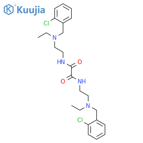 ETHANEDIAMIDE, N,N'-BIS[2-[[(2-CHLOROPHENYL)METHYL]ETHYLAMINO]ETHYL]- structure
