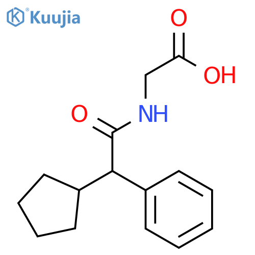 GLYCINE, N-(CYCLOPENTYLPHENYLACETYL)- structure