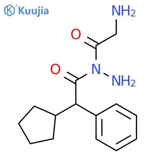Glycine, N-(cyclopentylphenylacetyl)-, hydrazide structure