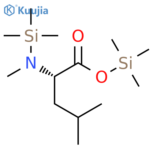 L-Leucine, N-methyl-N-(trimethylsilyl)-, trimethylsilyl ester structure