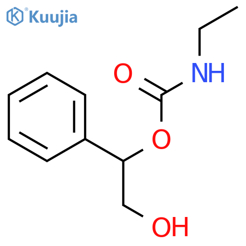 CARBAMIC ACID, ETHYL-, 2-HYDROXY-1-PHENYLETHYL ESTER structure