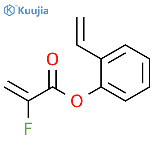 2-PROPENOIC ACID, 2-FLUORO-, 2-ETHENYLPHENYL ESTER structure