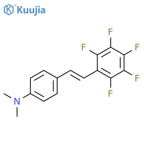 N,N-Dimethyl-4-[2-(pentafluorophenyl)ethenyl]aniline structure