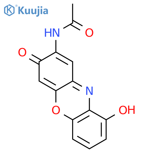 Acetamide, N-(9-hydroxy-3-oxo-3H-phenoxazin-2-yl)- structure