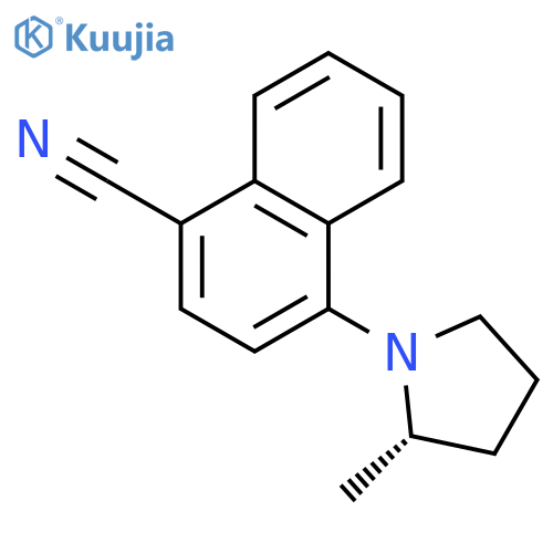 1-Naphthalenecarbonitrile, 4-[(2S)-2-methyl-1-pyrrolidinyl]- structure