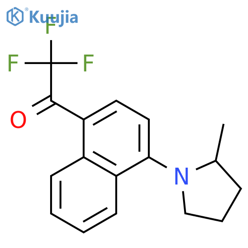 ETHANONE, 2,2,2-TRIFLUORO-1-[4-(2-METHYL-1-PYRROLIDINYL)-1-NAPHTHALENYL]- structure
