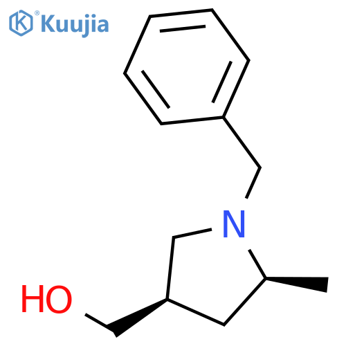 [cis-1-benzyl-5-methylpyrrolidin-3-yl]methanol structure