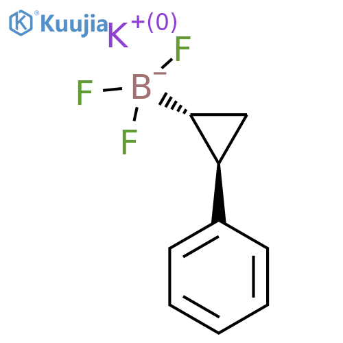 rac-potassium trifluoro[(1R,2R)-2-phenylcyclopropyl]boranuide structure