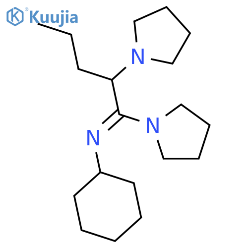 PYRROLIDINE, 1-[1-(CYCLOHEXYLIMINO)-2-(1-PYRROLIDINYL)PENTYL]- structure
