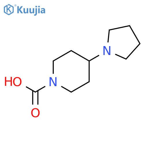 1-Piperidinecarboxylic acid, 4-(1-pyrrolidinyl)- structure