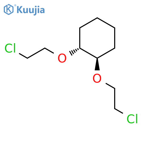 Cyclohexane, 1,2-bis(2-chloroethoxy)-, trans- structure