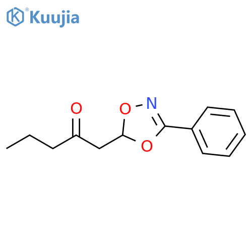 2-Pentanone, 1-(3-phenyl-1,4,2-dioxazol-5-yl)- structure