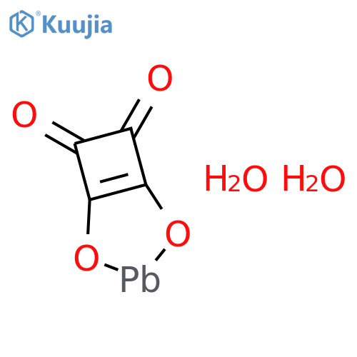 2,4-DIOXA-3-PLUMBABICYCLO[3.2.0]HEPT-1(5)-ENE-6,7-DIONE, DIHYDRATE structure