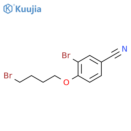 BENZONITRILE, 3-BROMO-4-(4-BROMOBUTOXY)- structure